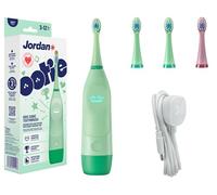 Jordan* ® | OOTIE | Kids Sonic Electric Toothbrush 3+ Years | Interactive Screen, 2 Brush Heads, Pressure Sensor, 2-Min Timer, Rechargeable, Gentle Sonic Cleaning | Green