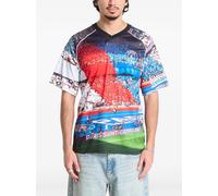 Jordan Paris Saint-Germain V-neck printed T-shirt - Blue M-L-XL