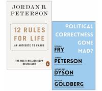 Jordan Peterson 2 Books Collection Set 12 Rules for Life, Political Correctness