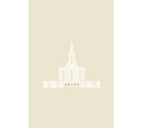 Jordan River Temple Unisex Journal, Tan