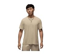 Nike Jordan Sport Men's Dri-FIT Short-Sleeve Top - Brown - Cotton/Polyester S