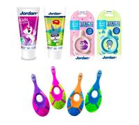 Jordan Step 1 Toothbrush + Teether + Toothpaste 1 pcs + 1 pcs + 50 ml