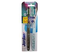 Jordan Ultralite 2-Pack Medium Toothbrush Multicoloured