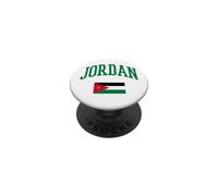 Jordanian Culture Jordan Flag Graphic Zip PopSockets Adhesive PopGrip