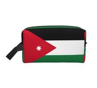Jordanian Flag Printed Multifunctional Storage Bag, Large Capacity Organizer Pouch for Gym and Weekend