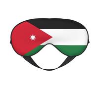 Jordanian Flag Sleep Eye Mas Updated Design Light Blocking Night Eye Blinder Men Women Shift Travel Gifts