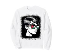 Jordanian Flag Sunglasses Woman National Pride Sweatshirt