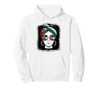 Jordanian Flag Woman Headwrap Sunglasses Pride Pullover Hoodie
