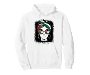 Jordanian Flag Woman Headwrap Sunglasses Pride Pullover Hoodie