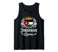 Jordanian Queen Jordan Flag Proud Jordanian Woman Tank Top