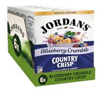 JORDANS Country Crisp Blueberry Crumble, Breakfast Cereal, Vegetarian, 6 PACKS of 450 g