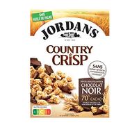 JORDANS Country Crisp Chocolate Brown, Black, 550 g, Pack of 4