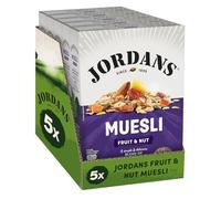 Jordans Fruit & Nut Muesli | Breakfast Cereal | Vegetarian | High Fibre | 5 PACKS of 620g