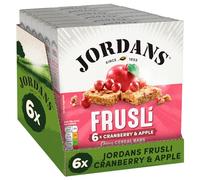 Jordans Frusli Cranberry & Apple | Cereal Bars | Vegetarian |30 gm (Pack of 6)