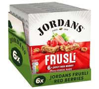 Jordans Frusli Red Berries | Cereal Bars | Vegetarian | 6 PACKS of 6x30g