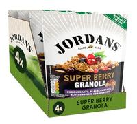 Jordans Granola Super Berry Breakfast Cereal - Redcurrants, Blackcurrants, Blueberries and Cranberries - British Baked High Fibre - No Artificial Flavours or Preservatives - 500g (Pack of 4 x 500g)
