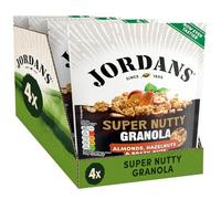 Jordans Granola Super Nutty Breakfast Cereal - Almonds, Hazelnuts and Brazil nuts - British Baked High Fibre - No Artificial Flavours or Preservatives - 400g (Pack of 4 x 400g)