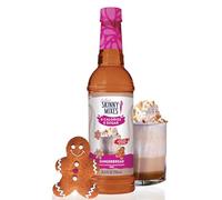 Jordan's Skinny Mixes Gingerbread Latte Syrup | Zero Calories, Zero Sugar, Zero Carbs | Jordan's Skinny Syrups for Coffee, Tea, Lattes | 1 Bottle (750 mL)