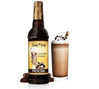 Jordan's Skinny Syrups Sugar Free Coffee Syrup, Mocha Flavor Drink Mix, Zero Calorie Flavoring for Chai Latte, Protein Shake, Food & More, Gluten Free, Keto Friendly 750mL