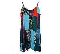 Jordash Dress Mini Tali Button Patchwork Size 20. Assorted Patchwork Design Multicoloured