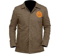 Jorde Calf Men TVA Loki Variant Jacket | Tom Hiddleston Prison Uniform Brown Coat Jacket | Loki Series 2021 The Variant Costume Cosplay Cotton Jacket (XS, Cotton Variant Jacket)