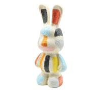 JoResona Abstract Rabbit Statue, Art Bunny Sculpture, Modern Animal Figurine, Cute Resin Ornament for Living Room Office Shelf, Unique Gift for Kids