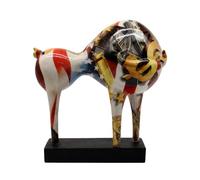 JoResona Bull Statue, Modern American Style Bull Sculpture, Desk Ornament for Living Room Office, Decorative Gift for Investors