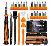 JOREST 40Pcs Precision Screwdriver Set, Mini Screwdriver with Torx T5 T6 T8 | Small Repair Tool Kit for MacBook, iPhone, Laptop, PS5, PC, Computer, Switch, Xbox, Watch, Glasses Ring Doorbell, Electronics