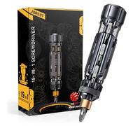 JOREST EDC Multi Screwdriver Set 19 in 1 Multi Bit Screwdriver, Multitool Birthday Gifts for Men Dad Him, Magnetic Screw Driver with Torx Phillips Hex, Pocket Repair Tool Kit for Bike, Table & Chair