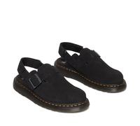 Jorge II Slingback Mules in Suede Black