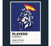 Jorge Lorenzo Motorcycling Icon Frame Men's Hoodie - Navy / M