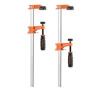 JORGENSEN 300 mm Professional Woodworking Clamps 2 Pack, Quick Release Clamps for Wood, F Clamp Set, Max 136 kg Load Limit