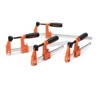 JORGENSEN 2391335 Steel Bar Clamp Set Medium Duty 4PK 15cm/30cm