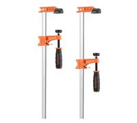JORGENSEN 300 mm Professional Woodworking Clamps 2 Pack, Quick Release Clamps for Wood, F Clamp Set, Max 136 kg Load Limit