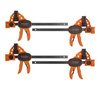 Jorgensen 99216A 6-Inch/150mm Clamps Woodworking 4 Pack, Splicable to 16” Bar