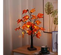 Jorix Easter Gift Prelit Birch Tree Valentine’s Day Twig Tree Light with 24 Warm White LEDs, Battery & USB Powered 60cm Tabletop Artificial Tree Lamp Home Party Wedding Decoration