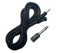 Jorixxy 118"/3m 3.5mm to Male Flash PC Sync Cord Cable with 6.35mm to 3.5mm Adapter for Studio Strobe Trigger Camera Lighting