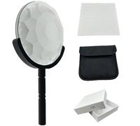 Jorixxy 77mm Handheld Kaleidoscope Glass Prism Camera Filter Variable Number of Subjects SLR Photography Accessories（Handle Type）