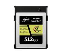 Jorkar CFexpress Type B Cameras Memory Card 512GB for Nikon Z6/Z7/Z9/D6/D5/D850/D500,for Canon EOS-1DX/C300/C500/R5 R5C R3,for Panaso GH6/S1/S1R/S1K, DJI Ronin 4D,Up to 1700MB/s 8K 4K (Gold)