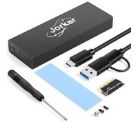 Jorkar External SSD Enclosure for MacBook Air/Pro 12+16 PIN A1466 A1465 A1502 A1398 mid 2013-2017, Portable Mac SSD to USB 3.2 Type C Adapter Case