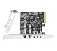 Jorkar PCIe to USB C/A 3.2/3.1 Gen 2 Expansion Card, 5 Ports (3x Type C - 2x Type A) 10+10Gbps, USB-C PCIe Card for PC Internal Hub, PCI-E Add-On Adapter Host Controller