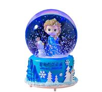 jormey Snow Globe, Creative Music Box, Snow Globes for Girls with Colorful Lights & Automatic Snowfall Music Snowball, Home Decor, Ideal for Birthdays and Festivals (100 MM)
