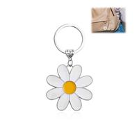 Jormftte Cute Flower Daisy Keychain, 1Pcs Aesthetic Keychain Charms Mini Backpack Keychain Keychain, Cute Daisy Key Chains for Women Girls Birthday Graduation Christmas