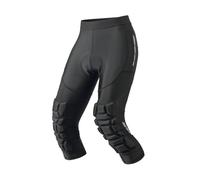 Jormino Mountain Bike Knee Pads 3/4 Pants, 3D Padded Mid Calf Leggings M
