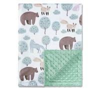 JORNH Baby Blanket for Newborns,New Gifts for Boys Girls Toddlers, Super Soft Baby Cot Blanket with Dotted Fleece Backing, Unisex New born Essentials (Bear,75x100cm)