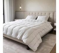 JOROBA Double Duvet 13.5 Tog - Ultra Bounce Anti Allergy Warm Winter Duvet for Comfortable Deep Sleep - Virgin Hollowfibre Filled Quilt with Soft Microfibre Cover