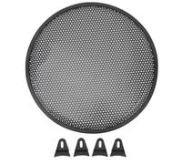 JOROBURO 12 Inch Speaker Grill, Iron Subwoofer Speaker Circle Cover Black, Universal Car Speaker Grills Cover Mesh Round, Audio Mesh Protector Guard for Car RV