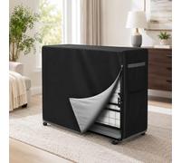 JOROBURO Bed Storage Cover, Folding Oxford Fabric Rollaway Bed Cover with Zipper, Thickened Storage Cover Water and Dust Resistant Protective Bed Protector Cover, Easy to Put On and Take Off(#4)