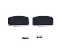 JOROBURO Pair of Motorcycle Rear Footboards, Universal Adjustable Floorboards Pedals, Adjustable Rear Passenger Floorboard, Motorcycle Wide Footboard Footrests