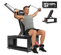 JOROTO MD85 Weight Bench Adjustable Built-in Storage, 990LBS/450KG Capacity Weight Benches, Strength Workout Bench Press with 9 Positions Pulling Arm, 7-Way Backrest for Home Full Body Training